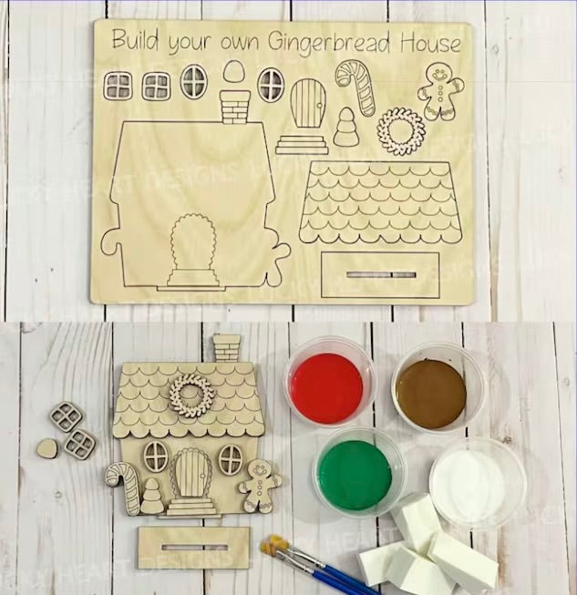 Pop-out Gingerbread house