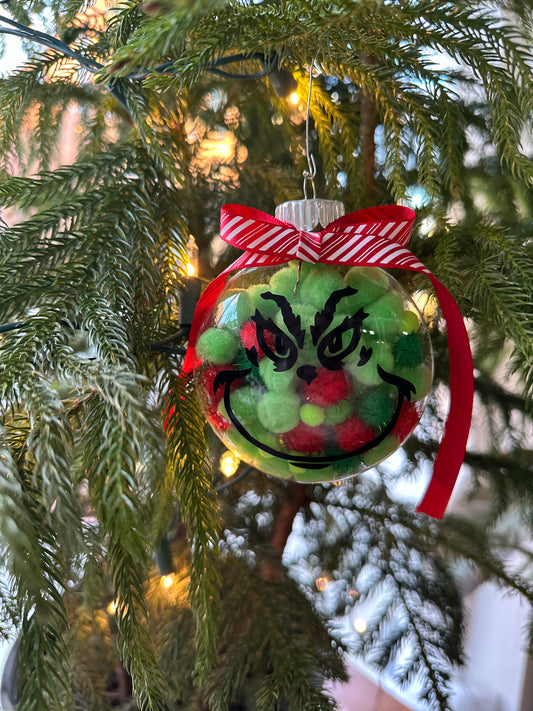 Make your own grinch ornament preorder