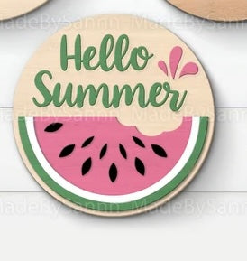 Summer and Plant wooden door hangers 5/16/26
