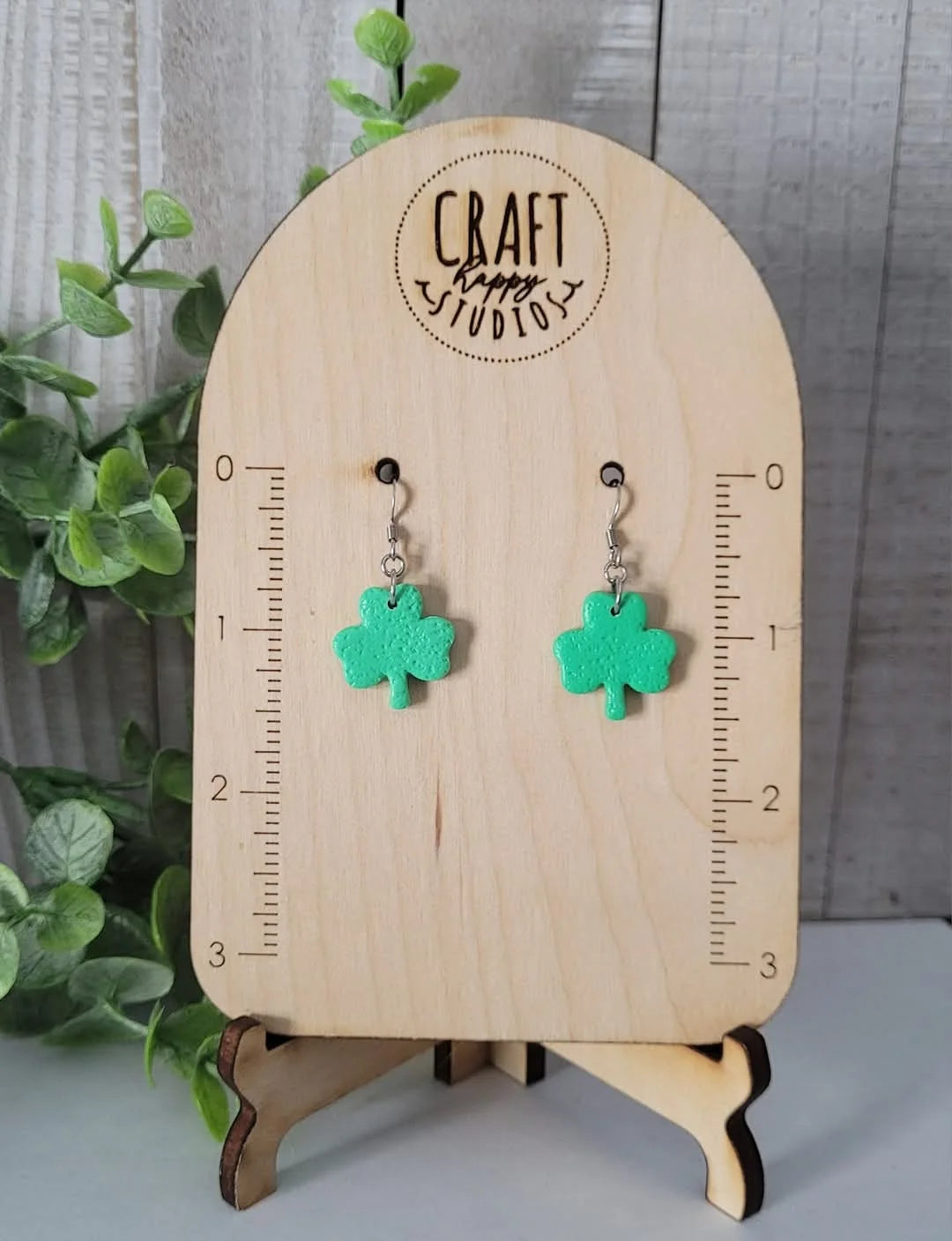 Clay earrings by Craft Happy Studios