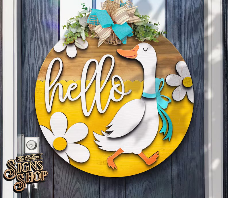 Summer and Plant wooden door hangers 5/16/26