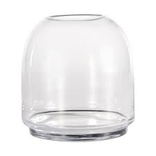 7” Open top dome glass terrarium