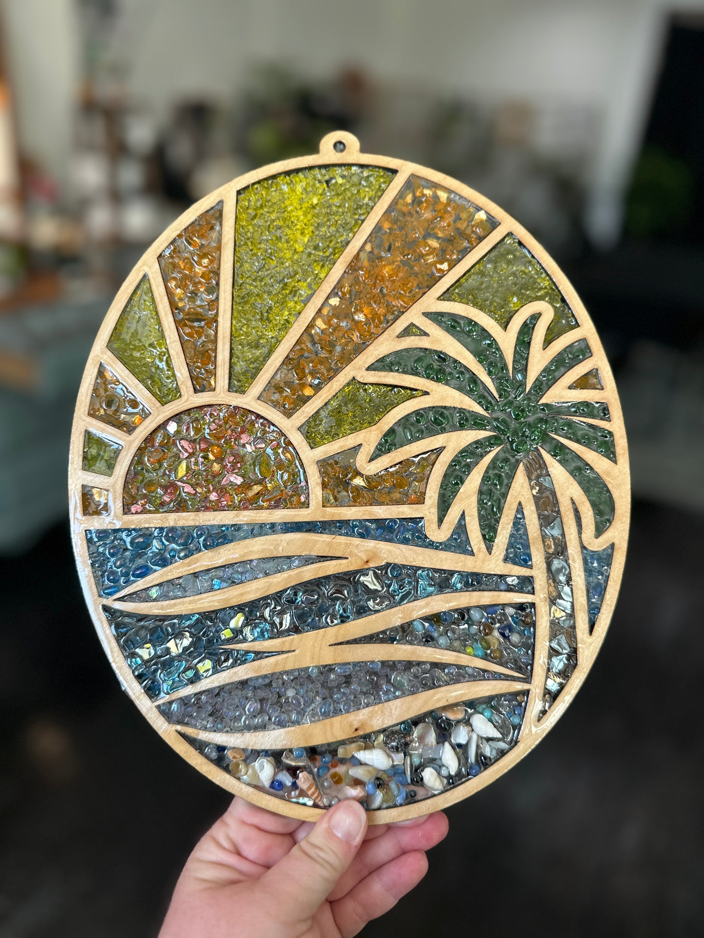 Crushed glass suncatchers 7/26/26