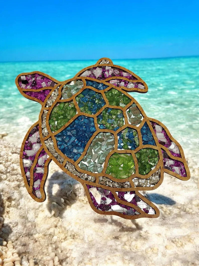 Spring crushed glass suncatchers 4/17/26