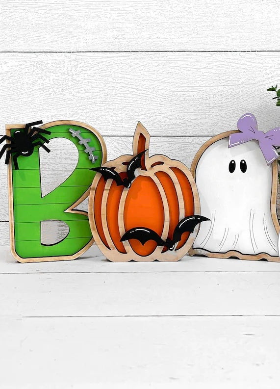 Fall and Halloween shelf sitters