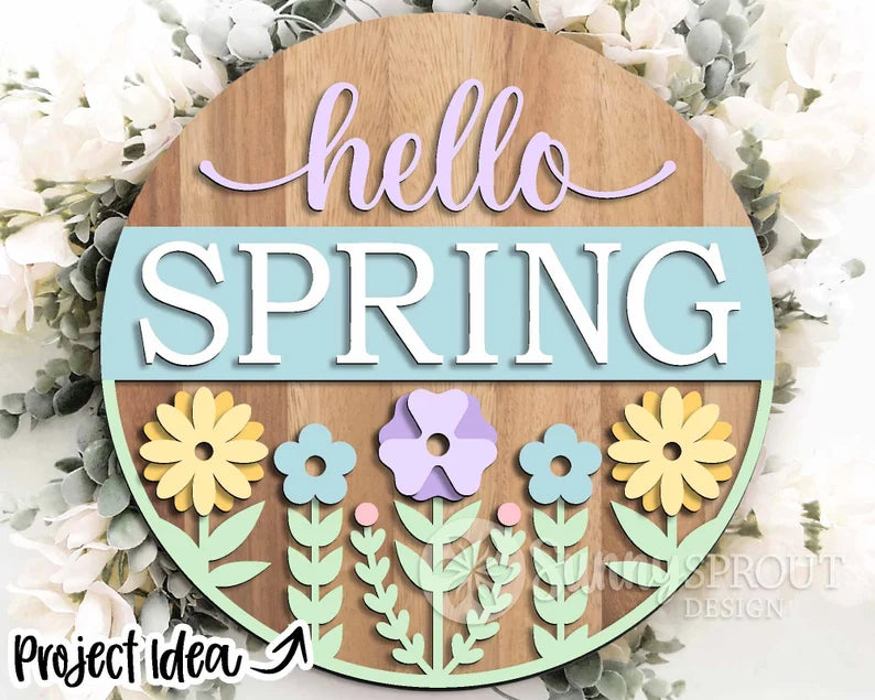 Spring & Easter wood decor painting 3/14/25