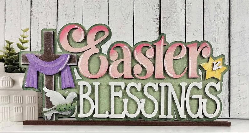 Spring & Easter wood decor painting 3/14/25
