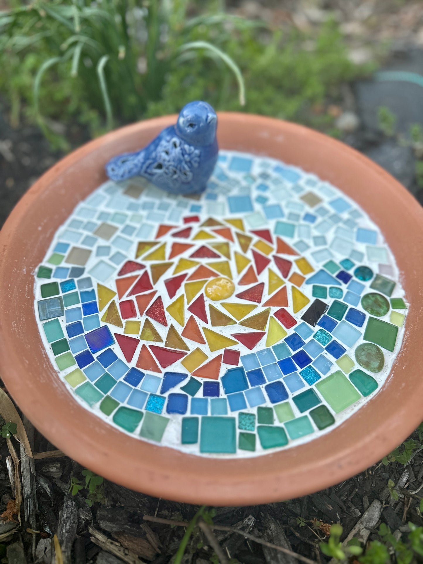 Mosaic bird Bath 5/22/26