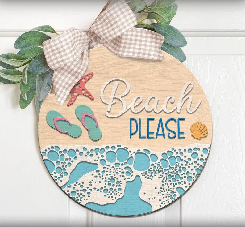 Summer and Plant wooden door hangers 5/16/26