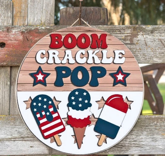 Patriotic take and make door hanger kits