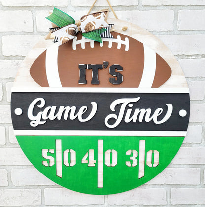 Wood Door Hanger: back 2 school, football or succulents