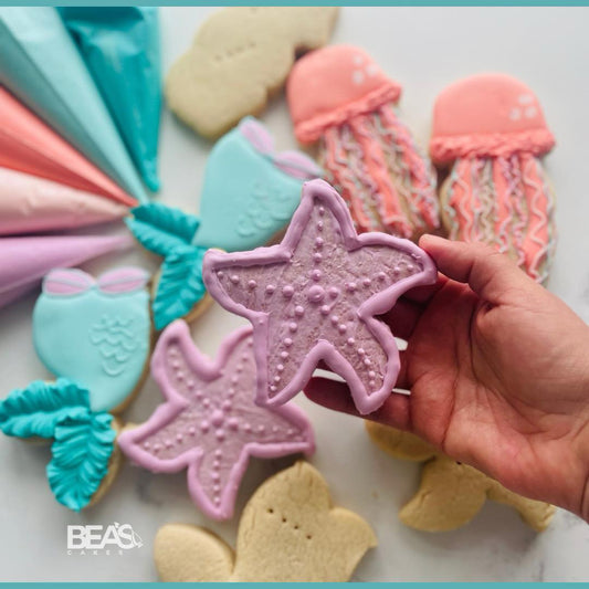 Beach Theme Cookie Decorating with Bea’s Cakes