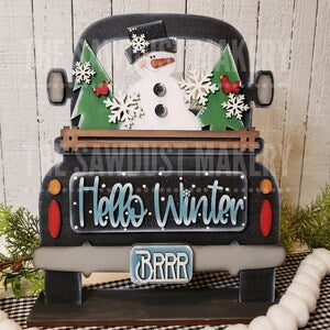 Christmas/ Winter door hangers, and interchangeable trucks 11/21/25