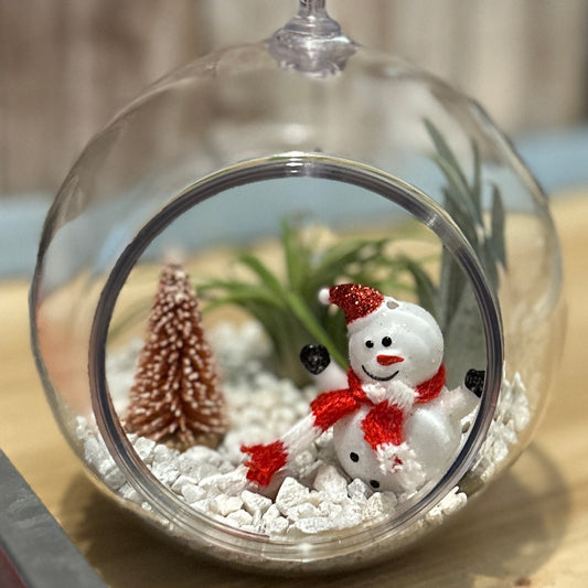 Holiday ornament terrarium make and take 12/3