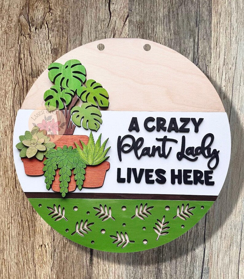 Summer and Plant wooden door hangers 5/16/26