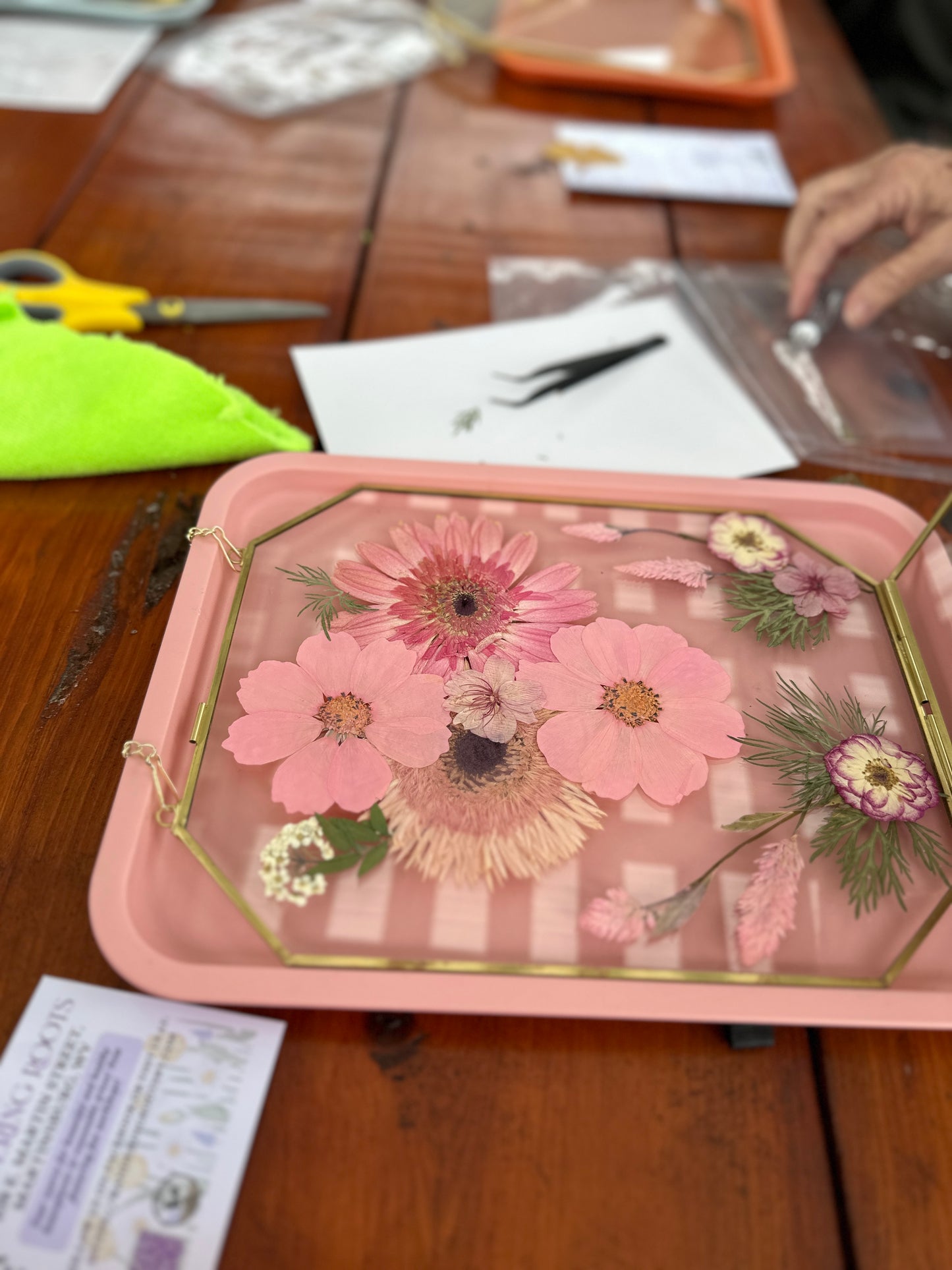 8x10 pressed flower frame at A Gathering Place benefiting Berkeley County Humane Society