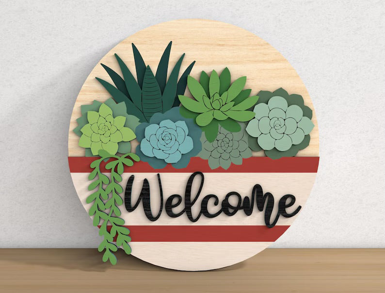 Summer and Plant wooden door hangers 5/16/26