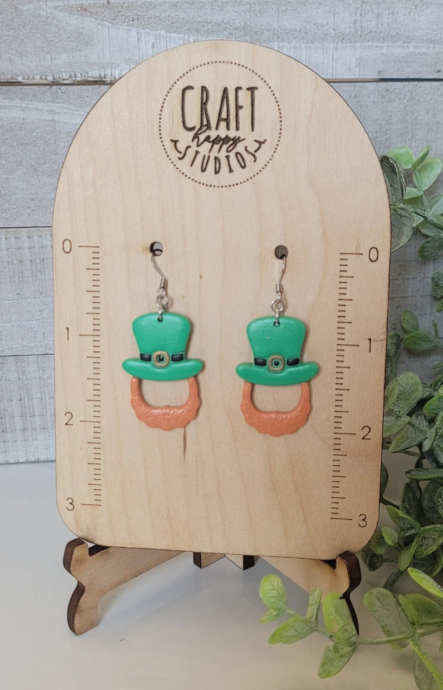 Clay earrings by Craft Happy Studios