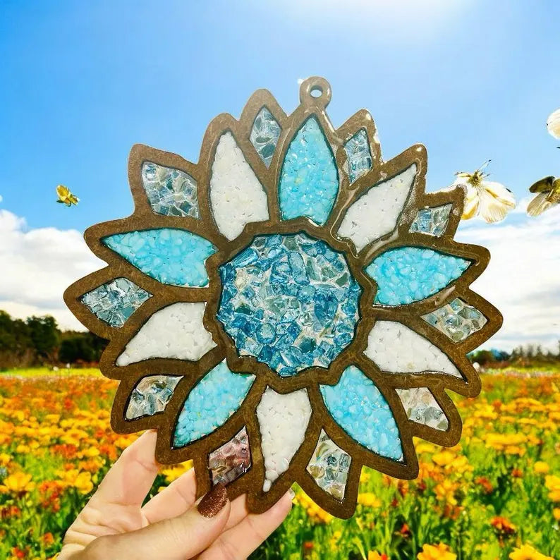 Spring crushed glass suncatchers 4/17/26