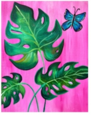Monstera Paint and Sip with Merely Creative 8/29/26