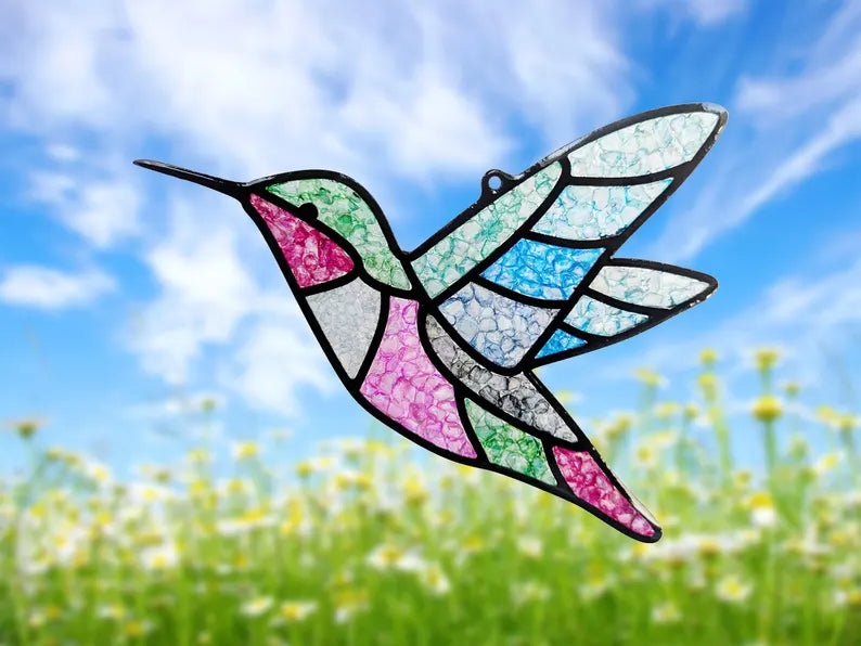 Spring crushed glass suncatchers 4/17/26