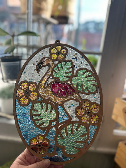 Summer crushed glass suncatchers at Wandering Roots 7/24/26