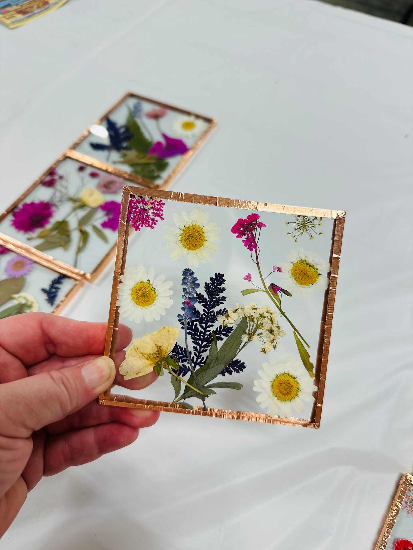 Pressed Flower Coasters at Wandering Roots 7/19/26