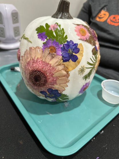 Pressed Flower Pumpkins 10/3/25